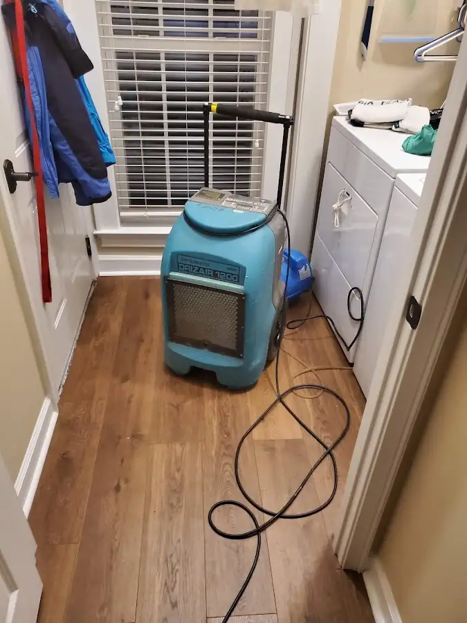 Commercial dehumidifier deployed for Flood Damage Cleanup in Rosemont